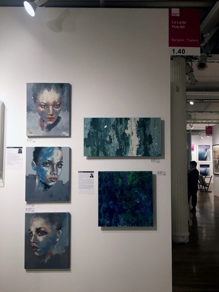 Affordable Art fair NY, New York, contemporary art, figurative artist, British artist base in Asia. Art fair, Artwork for sell, 